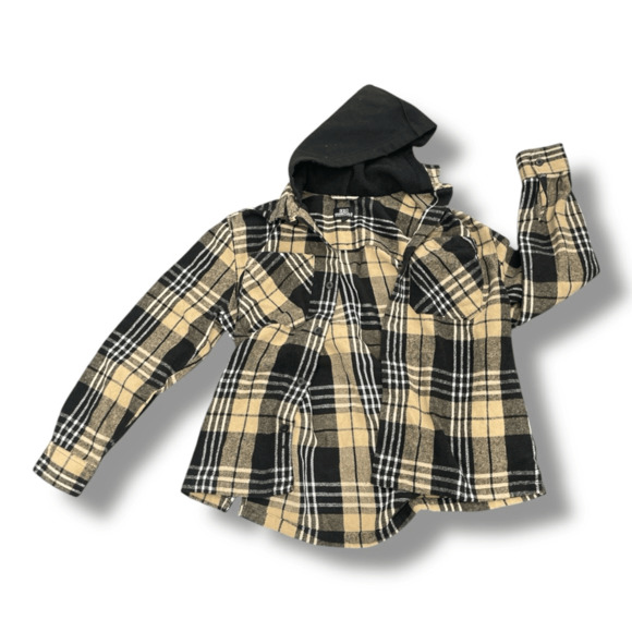 DR Essentials Comfy Flannel Hoodie Jacket Size Small - Picture 1 of 6
